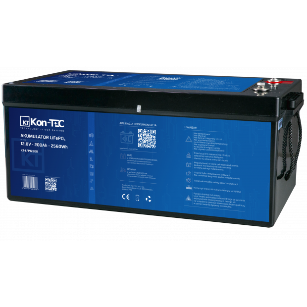 Akumulator do replik i zabytków LiFePO4 12V (12,8V) 300Ah Kon-TEC Maty grzewcze